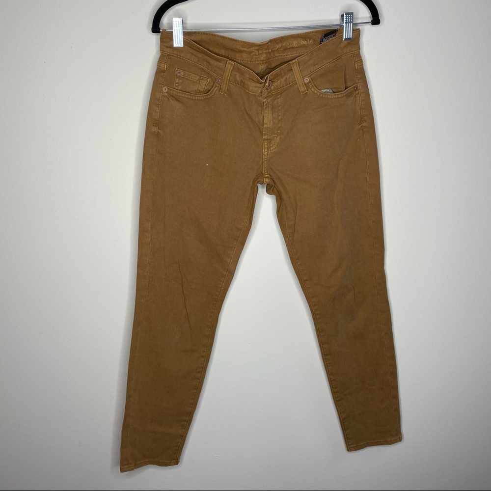 7 For All Mankind Brown Roxanne Jeans Size 28